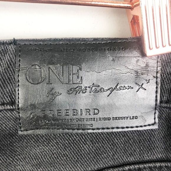 ONE TEASPOON | Freebird Basalt Black Denim Jeans - Picture 11 of 12